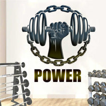 Load image into Gallery viewer, Large Vinyl Wall Decal Hand Dumbbell Bodybuilding Fitness Sport Gym Stickers Large Decor, Customized Vinyl Wall Decal Fitness-GD625