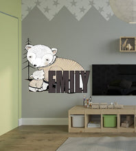 Load image into Gallery viewer, Wall decal art stickers Boho Animals pangolin, personalized sticker, personalized decal, Bohemian style, nursery decal baby stickers, GD634