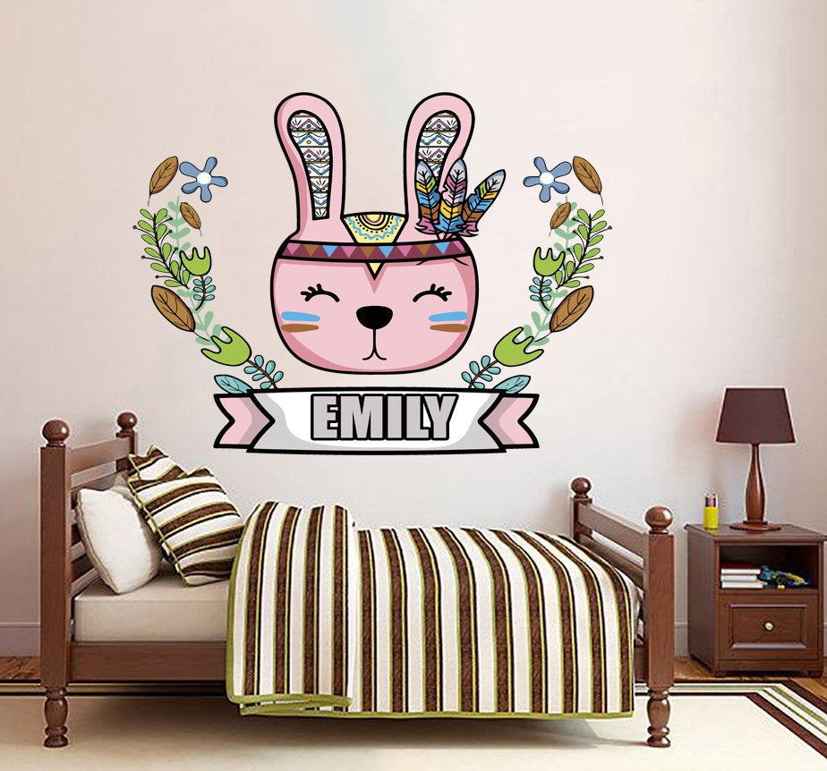 Woodland Forest Animals Kids Wall Decals -Baby Nursery Toddler Room Wall Decor Boys & Girls Wall Stickers, Bedroom Decoration- GD643
