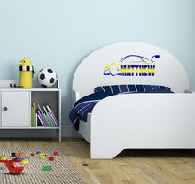 Load image into Gallery viewer, Wall decal art stickers Racing Car, personalized sticker, personalized decal, Motor races, nursery decal baby stickers, art decal Car