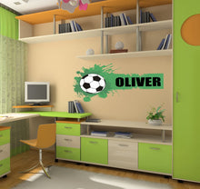 Load image into Gallery viewer, Wall decal art stickers Football, personalized sticker, personalized decal, Soccer stickers, nursery decal baby stickers, art decal-GD652