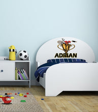 Load image into Gallery viewer, Winner Cup Custom name wall decal, personalized sticker, personalized decal, wall sticker Sports Cup decor, Player Cup vinyl sticker