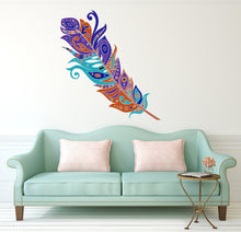 Load image into Gallery viewer, Feathers Wall Decals Wall Stickers for Bedroom Wall Mural as Wall Decor for Living Room, Removable Peel and Stick Wall Stickers -GD663