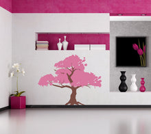 Load image into Gallery viewer, Wall decal art stickers Boho Wood, Wall sticker Bohemian style decor, Boho Tree vinyl sticker, baby stickers Bouquet decal Boho Plant-GD665