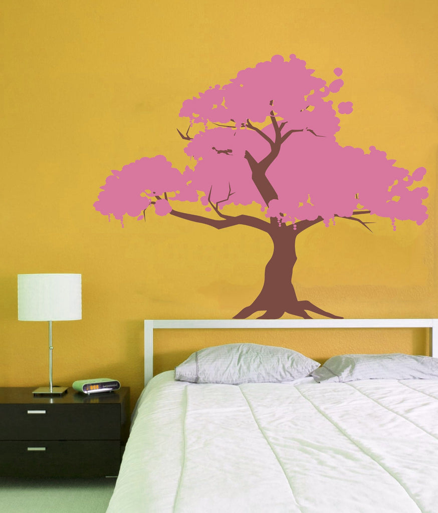 Wall decal art stickers Boho Wood, Wall sticker Bohemian style decor, Boho Tree vinyl sticker, baby stickers Bouquet decal Boho Plant-GD665