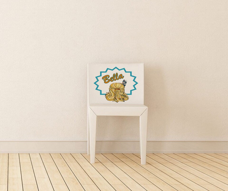 Wall decal art stickers Boho Girl Indian, personalized sticker, Inspiring Uplifting Encouragement Gifts for Women, Teen Girls - GD666