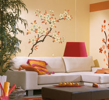 Load image into Gallery viewer, Wall decal art stickers Boho Sakura Branch, Wall sticker Bohemian style decor, Boho Tree vinyl sticker, baby stickers decal Boho Plant-GD667