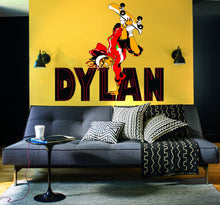 Load image into Gallery viewer, CuteDecals Custom Name Skateboarding Wall Decal - Personalized Silhouette Art Boy Skateboard Decor for Bedroom Decoration -GD747