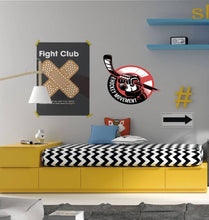 Load image into Gallery viewer, Hockey Wall Decal Decor Murals Art Teen Bedroom Hockey Decals Wall Decoration Ice Hockey Posters Vinyl Stickers Removable-GD703