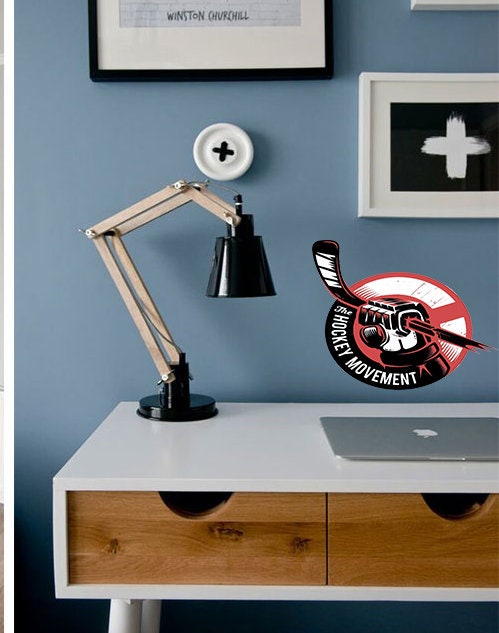 Hockey Wall Decal Decor Murals Art Teen Bedroom Hockey Decals Wall Decoration Ice Hockey Posters Vinyl Stickers Removable-GD703