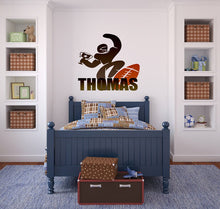Load image into Gallery viewer, Personalized Custom Football Wall Sticker Decal Sport Player Jerseys-Personalized Choose Your Name &amp; Numbers, Playroom Kids Bedroom-GD710