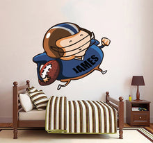 Load image into Gallery viewer, American football Custom name wall decal, personalized sticker, personalized decal, wall sticker football, boy bedroom decor-GD718