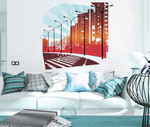Load image into Gallery viewer, Wall decal art stickers City, Wall sticker City sticker decor, City vinyl sticker, City stickers City