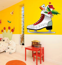 Load image into Gallery viewer, Figure skating Custom name wall decal, personalized sticker, personalized decal Skates, wall sticker Figure skater decor, win vinyl sticker