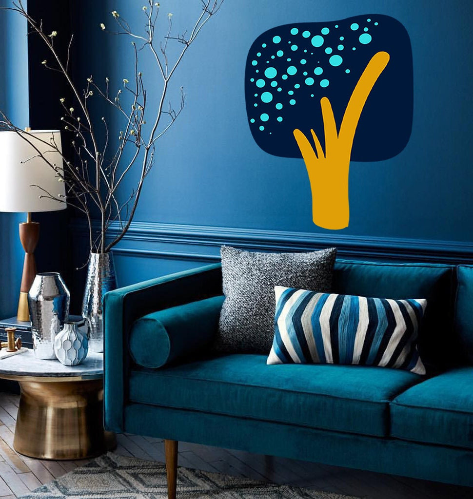Tree Wall Decals, Peel Stick Wallpaper for Living Room Wall Decor, Boho Tree vinyl sticker, decal Boho Plant-GD732