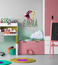 Load image into Gallery viewer, Figure skating Custom name wall decal, Cute Anime Stickers, Anime Room Decor for Bedroom ,Anime Girl Stickers For Adult, GD733