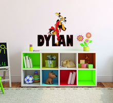 Load image into Gallery viewer, CuteDecals Custom Name Skateboarding Wall Decal - Personalized Silhouette Art Boy Skateboard Decor for Bedroom Decoration -GD747