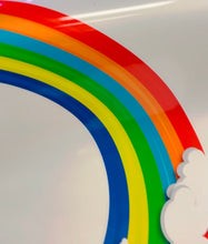 Load image into Gallery viewer, Rainbows with clouds wall decals, rainbow wall decal, cloud wall stickers