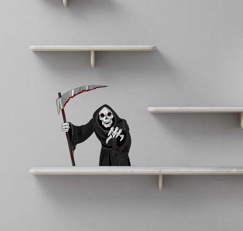 Grim Reaper Wall Decal, Grim Reaper Wall sticker, Grim Reaper wall decor