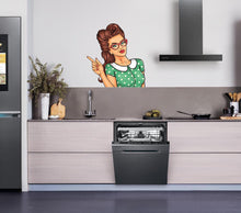 Load image into Gallery viewer, Pin Up Girl Kitchen Decal, Pin Up Girl Kitchen Sticker, Pin Up Girl Kitchen Wall Decor