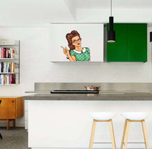 Load image into Gallery viewer, Pin Up Girl Kitchen Decal, Pin Up Girl Kitchen Sticker, Pin Up Girl Kitchen Wall Decor