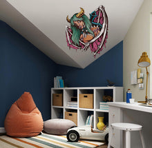 Load image into Gallery viewer, Fantasy Vampire Decal, Fantasy Vampire Sticker, Fantasy Vampire Wall Decor