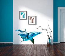 Load image into Gallery viewer, 3D Dolphins Wall Decal, 3D Dolphins Wall sticker, 3D Dolphins wall decor