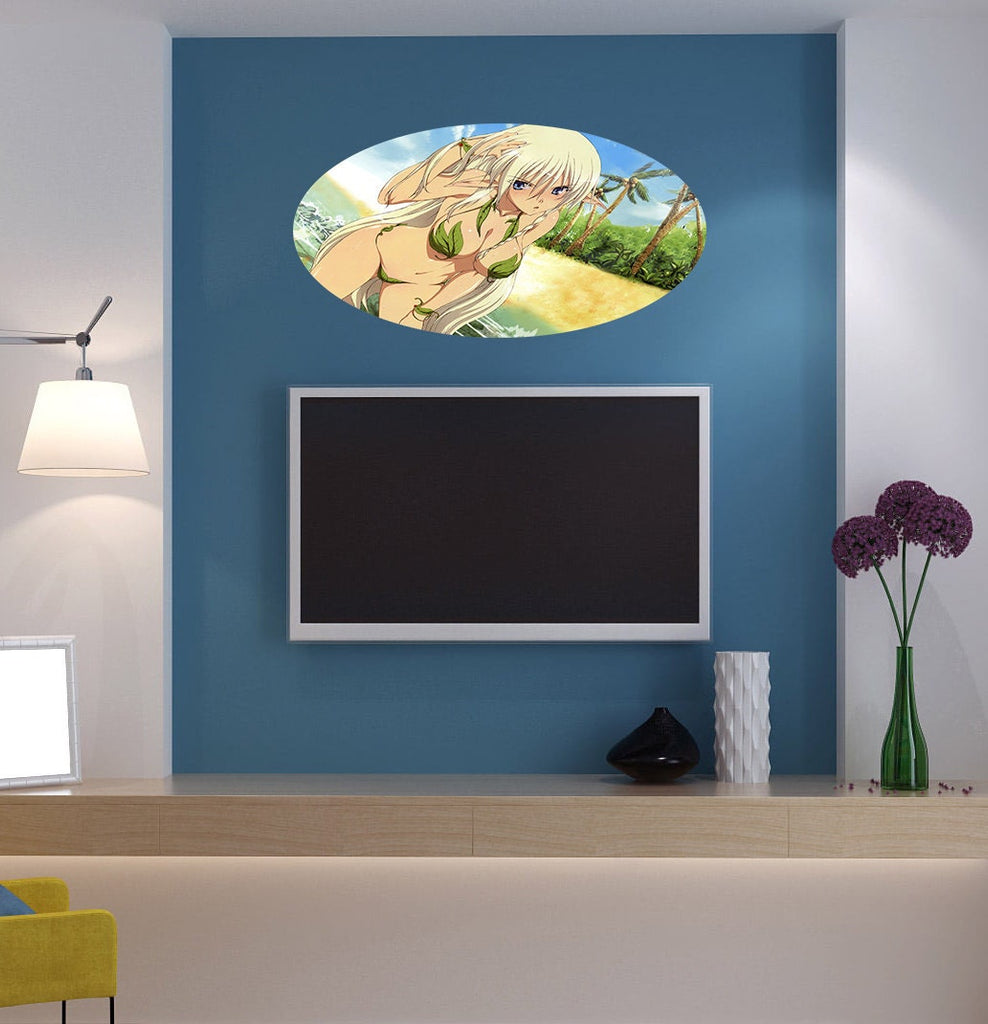 Sexy Anime Sticker, Sexy Anime Decal, Sexy Anime Wall Decor