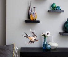 Load image into Gallery viewer, Swallow Decal, Swallow Sticker, Swallow Wall Decor, Swallow Wall Decal, Swallow Wall Sticker