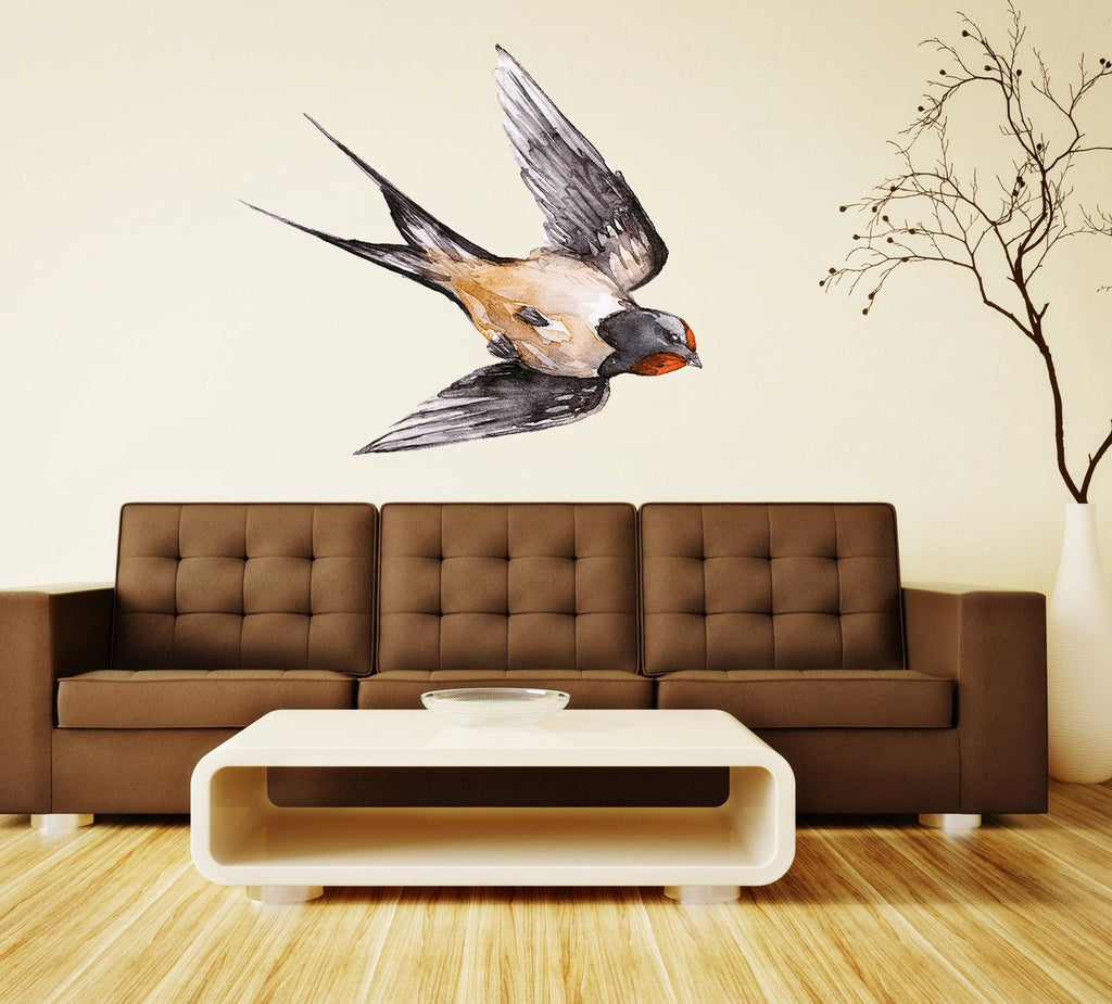 Swallow Decal, Swallow Sticker, Swallow Wall Decor, Swallow Wall Decal, Swallow Wall Sticker