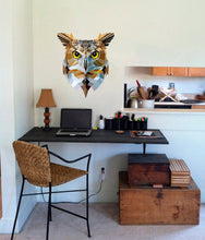 Load image into Gallery viewer, Owl Contemporary Wall Decal, Owl Stylish Wall sticker, Owl Modern wall decor