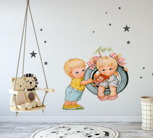 Load image into Gallery viewer, Children on the Swing Wall Decal, Children on the Swing Wall sticker, Children on the Swing wall decor