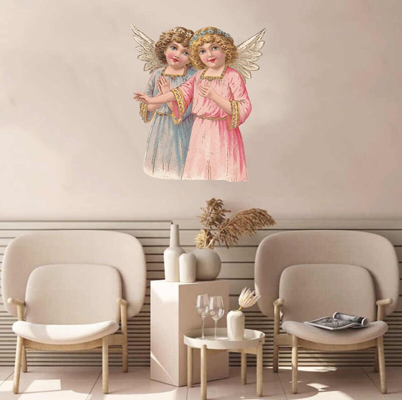 Baby Angels Wall Decal, Baby Angels Decal, Baby Angels Sticker, Baby Angels Wall Decor