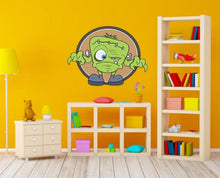 Load image into Gallery viewer, Cartoon Frankenstein Decal, Frankenstein Nursery Sticker, Frankenstein Nursery Wall Decal