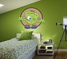 Load image into Gallery viewer, Cartoon Frankenstein Decal, Frankenstein Nursery Sticker, Frankenstein Nursery Wall Decal