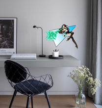 Load image into Gallery viewer, Anime Water Girl Decal, Anime Water Girl Sticker, Anime Water Girl Wall Decor