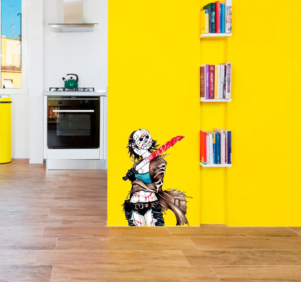 Anime Assassin Wall Decal, Anime Assassin Wall sticker, Anime Assassin wall decor