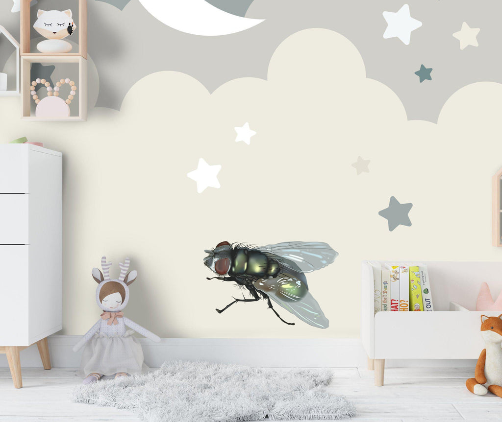 Fly Wall Decal, Fly Wall sticker, Fly wall decor