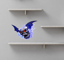 Load image into Gallery viewer, Flying Skull Decal, Flying Skull Sticker, Flying Skull Wall Decor