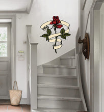 Load image into Gallery viewer, Red Rose Wall Decal, Red Rose Wall sticker, Red Rose wall decor