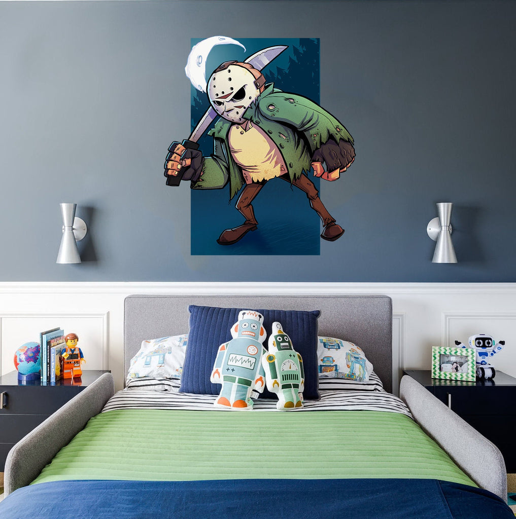 Jason Halloween Decal, Jason Halloween Sticker, Jason Halloween Wall Decor