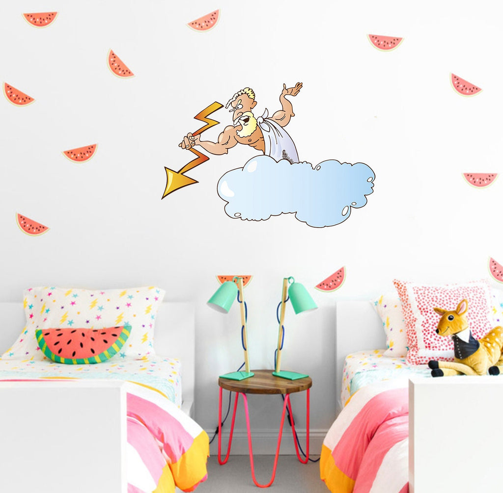Zeus Wall Decal, Zeus Wall sticker, Zeus wall decor
