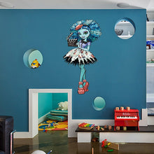 Load image into Gallery viewer, Zombie Girl Wall Decal, Zombie Girl Wall sticker, Zombie Girl wall decor