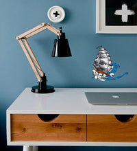 Load image into Gallery viewer, Ship Nursery Decal, Ship Nursery Sticker, Ship Nursery Wall Decor