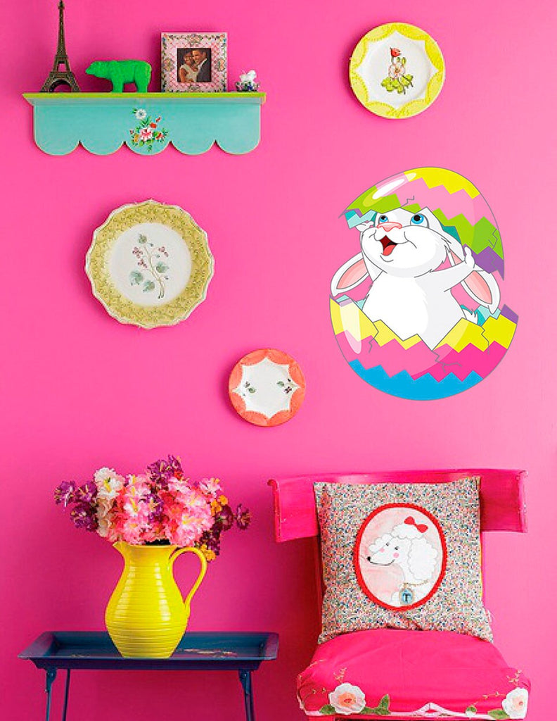 Easter Bunny Decal, Easter Bunny Sticker, Easter Bunny Wall Decal