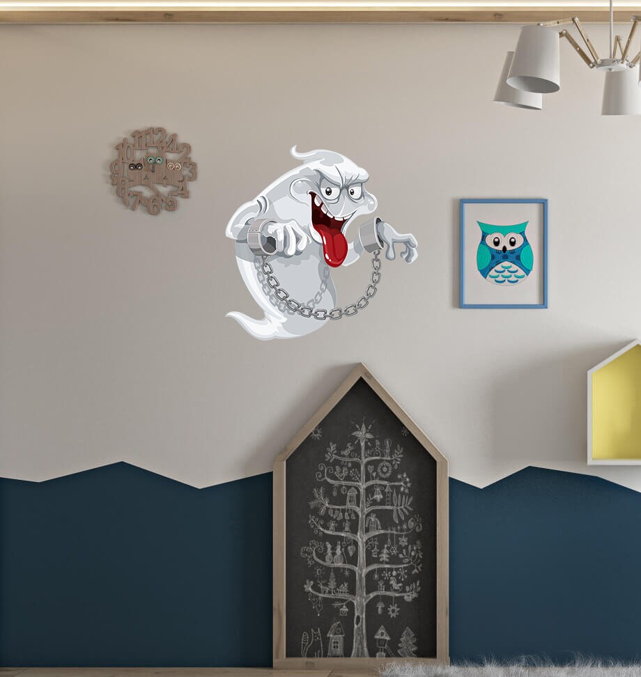 Laughing Ghost Decal, Laughing Ghost Sticker, Laughing Ghost Wall Decor