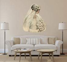 Load image into Gallery viewer, Vintage Bride Wall Decal, Vintage Bride Wall sticker, Vintage Bride wall decor