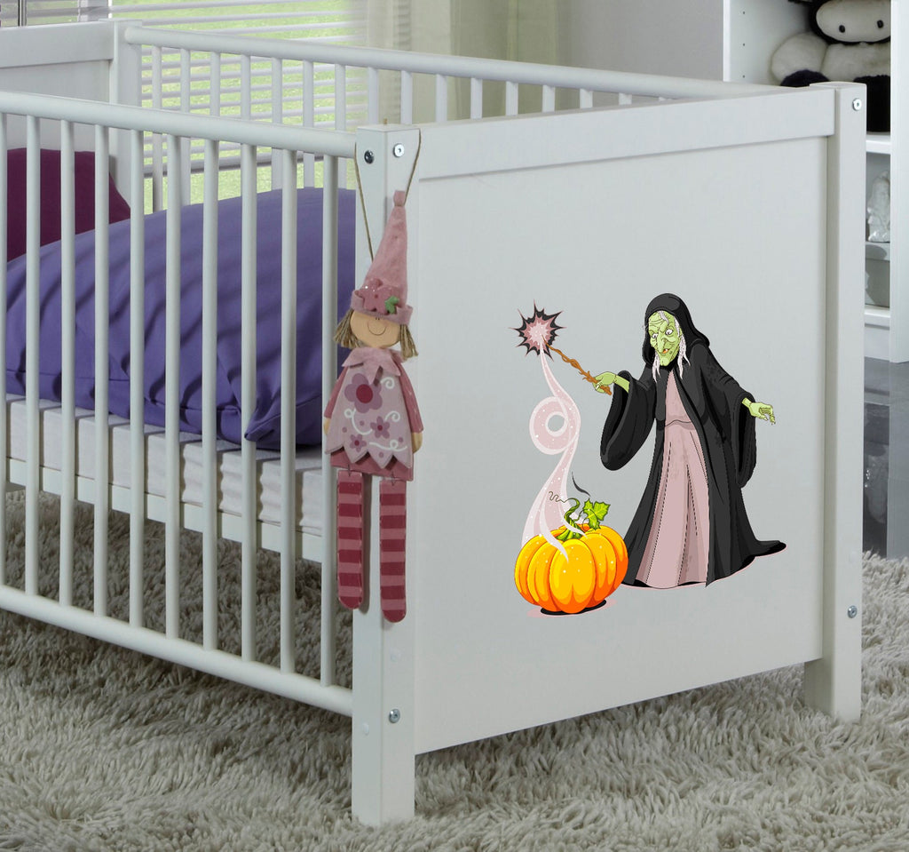 Halloween Witch Decal, Witch Sticker, Halloween Decor