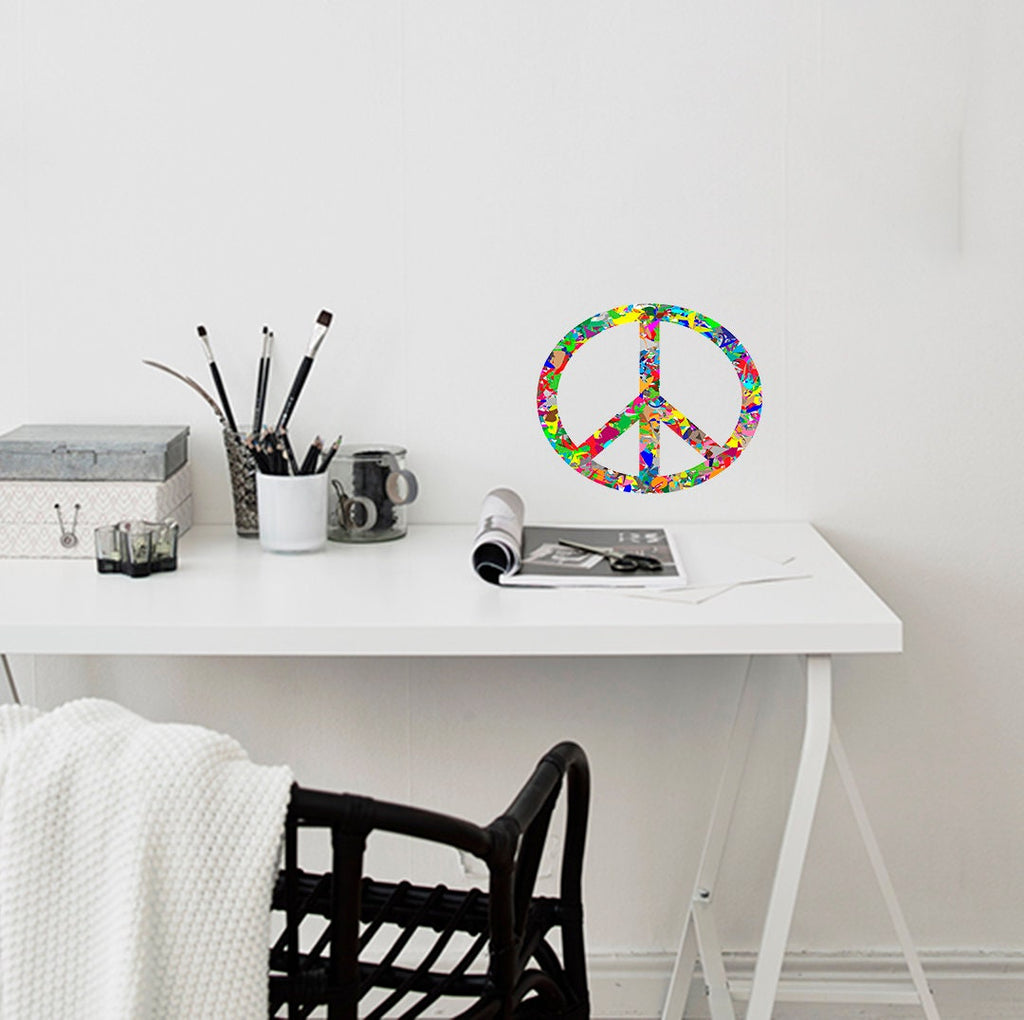 Peace Sign Decal, Peace Sign Sticker, Peace Sign Wall Decor