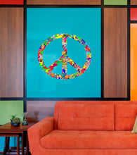 Load image into Gallery viewer, Peace Sign Decal, Peace Sign Sticker, Peace Sign Wall Decor